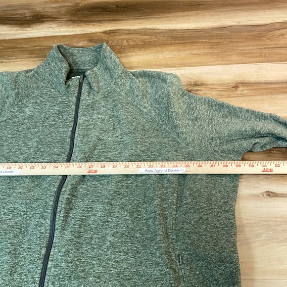 Duluth Trading Fleece Jacket Womens 4X Green Full Zip Long Sleeve Collar Pockets - Picture 6 of 7